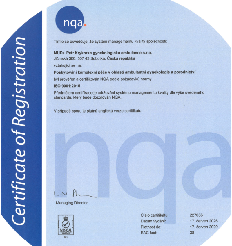 Certifikace ISO 9001